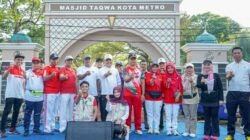 Semangat Menyambut HUT RI ke-81 Ribuan Warga Padati Car Free Day di Taman Merdeka Kota Metro