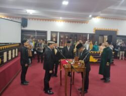 Walikota Bambang Iman Santoso Resmi Melantik Sekda Kota Metro Ahmad Hariyanto